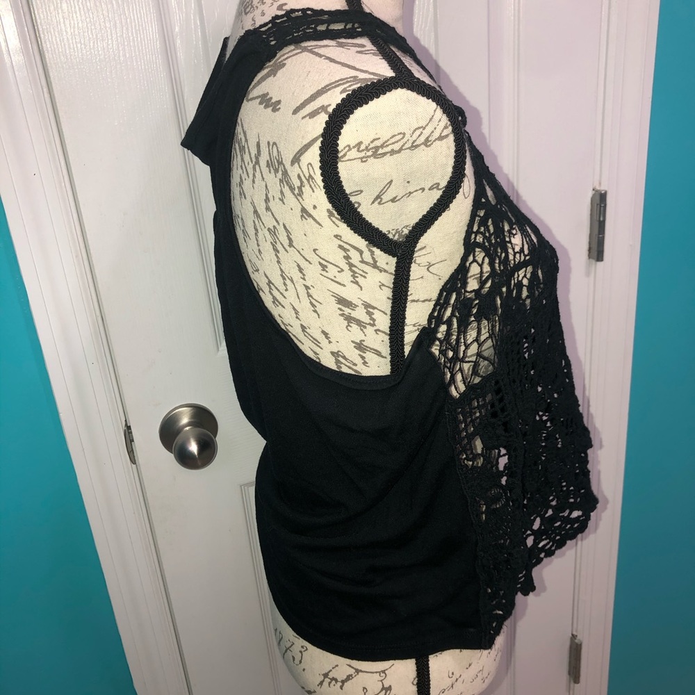 Lace Front Muscle Tank - Picture 2 of 4